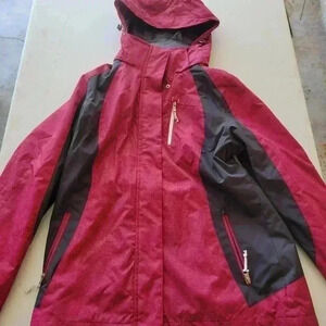 FREE COUNTRY, radiance size small fushia/pink jacket with gray